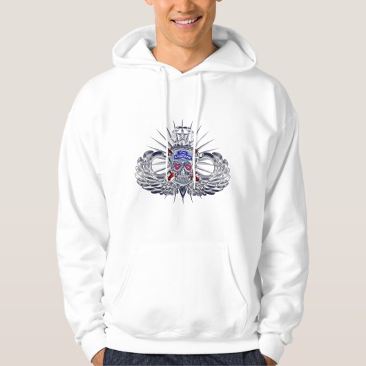 82e luchtverkeersdivisie "AIRBORNE WARRIOR" Hoodie (Voorkant)