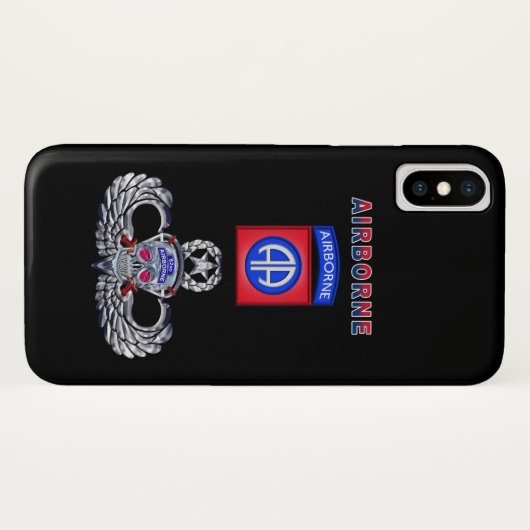 82e luchtverkeersdivisie "De hele weg" Case-Mate iPhone Case (Achterkant (horizontaal))