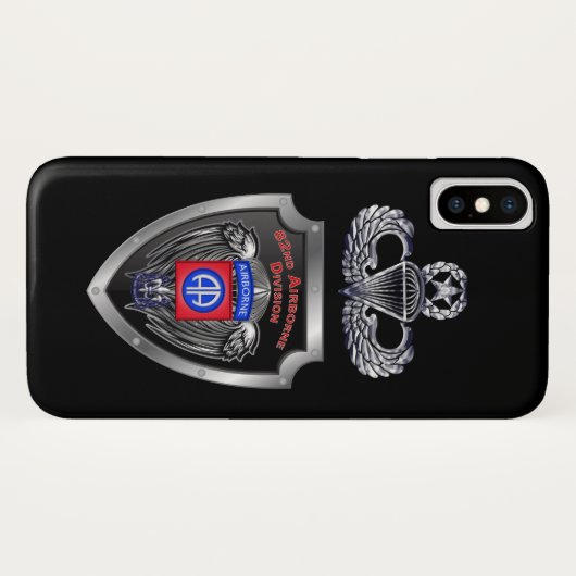 82e luchtverkeersdivisie "De hele weg" Case-Mate iPhone Case (Achterkant (horizontaal))
