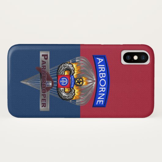 82e luchtverkeersdivisie "De hele weg" Case-Mate iPhone Case (Achterkant (horizontaal))