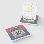 82e luchtverkeersdivisie "De hele weg" Stenen Onderzetter (Zijkant)