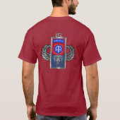 82e luchtverkeersdivisie "De hele weg" T-shirt (Achterkant)