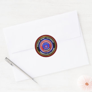 82e luchtverkeersdivisie Proud Veteran Ronde Sticker
