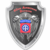 82e luchtverkeersdivisie Schild Sticker (Voorkant)