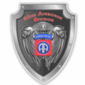 82e luchtverkeersdivisie "Vliegtuigen over de hele Sticker (Voorkant)