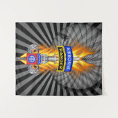 82e luchtverkeersdivisie "Vliegtuigen over de hele Wandkleed (Voorkant (horizontaal))