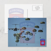 82e pleister voor door de luchtafdeling gedragen p briefkaart (Voorkant / Achterkant)