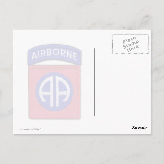 82e pleister voor door de luchtafdeling gedragen p briefkaart (Achterkant)