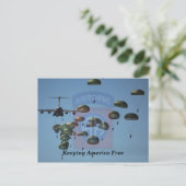 82e pleister voor luchtvervoer Bragg veteranen Briefkaart (Staand voorkant)