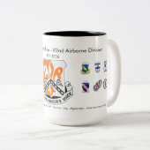 82e Signal Battalion Historic Coffee Mok #1 (Voorkant rechts)