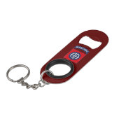 82e Sleutelhanger voor gebruik in de lucht Mini Flessenopener (Voorkant Gekanteld)