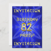 82e uitnodiging van de partij Birthday (Voorkant)