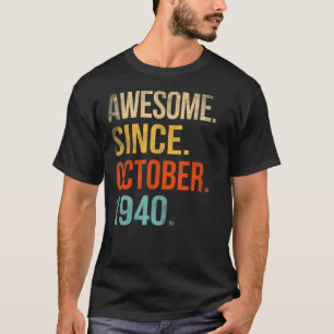 82e verjaardag 82 jaar oud Geweldige sinds 19 okto T-shirt