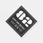 82e verjaardag: Art Deco Geïnspireerde look "82" + Servet (Hoek)