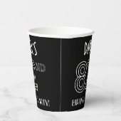 82e verjaardag: Art Deco Style + aangepaste naam Papieren Bekers (Rechts)