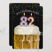 82e verjaardag Bierfeest Kaart (Voorkant / Achterkant)