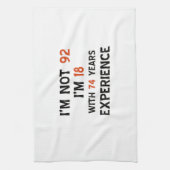 82e verjaardag design theedoek (Verticaal)