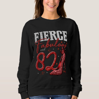 82e verjaardag Fierce Fabulous en 82 jaar oude cad Trui