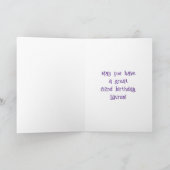 82e verjaardag: Floral Flowers Number, Custom Name Kaart (Binnen)