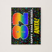 82e verjaardag — Fun, Colorful Music Symbols & "82 Legpuzzel (Verticaal)