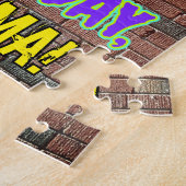 82e verjaardag ~ Fun, door Urban Graffiti geïnspir Legpuzzel (Zijkant)