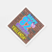 82e verjaardag ~ Fun, door Urban Graffiti geïnspir Servet (Hoek)