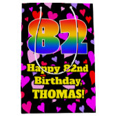 82e verjaardag: Het liefhebbende Kunstpatroon, Reg Medium Cadeauzakje (Voorkant)