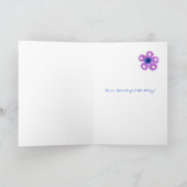 82e verjaardag Kaart grootmoeder - Bloemen (Binnen)