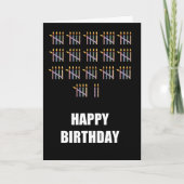 82e verjaardag met kaarsen kaart (Voorkant)