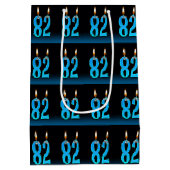 82e verjaardag met oogbolkaarsen medium cadeauzakje (Achterkant)