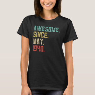 82e verjaardag van de Mannen Geweldige sinds mei 1 T-shirt