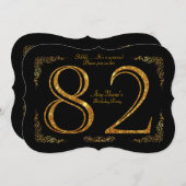 82e verjaardag van het feest 82e grote Gatsby, zwa Kaart (Voorkant / Achterkant)