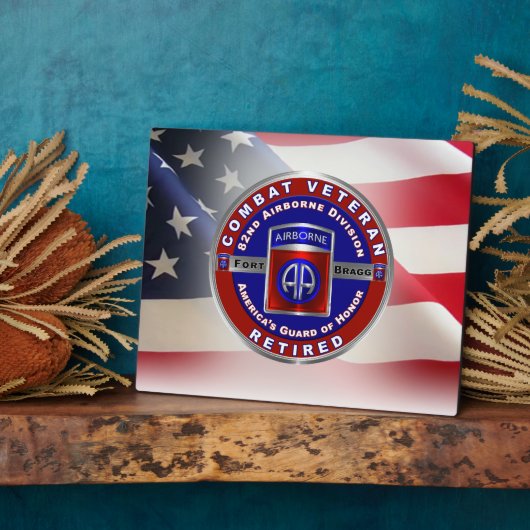 82e Veteraan, divisie Veteraan in ruste Fotoplaat (Zijkant)