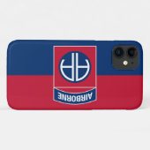 82e Veteraan, divisie Vlag militaire veteraan Case-Mate iPhone Case (Achterkant (horizontaal))