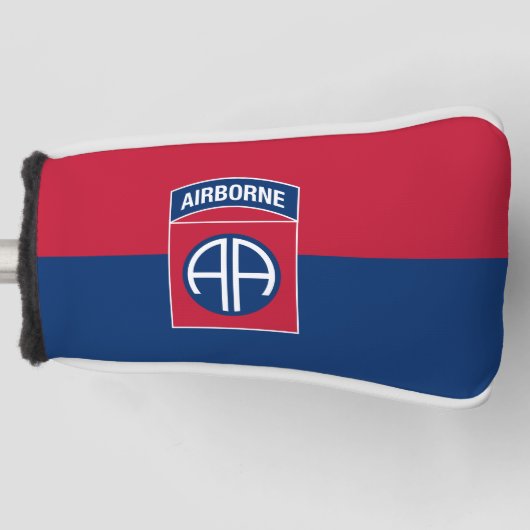82e Veteraan, divisie Vlag militaire veteraan Golfheadcover (Voorkant)