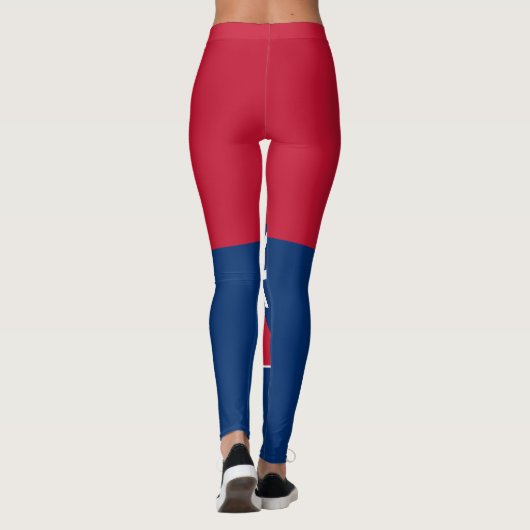 82e Veteraan, divisie Vlag militaire veteraan Leggings (Achterkant)