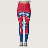 82e Veteraan, divisie Vlag militaire veteraan Leggings (Voorkant)