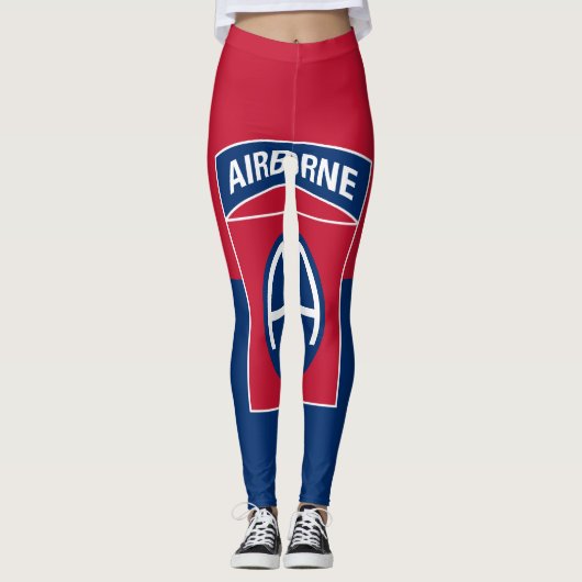 82e Veteraan, divisie Vlag militaire veteraan Leggings (Voorkant)