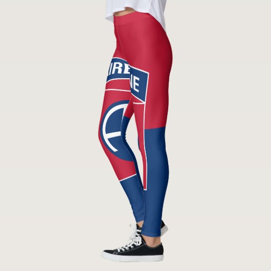 82e Veteraan, divisie Vlag militaire veteraan Leggings (Links)
