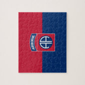 82e Veteraan, divisie Vlag militaire veteraan Legpuzzel (Verticaal)