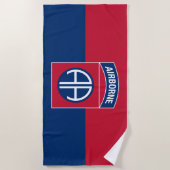 82e Veteraan, divisie Vlag militaire veteraan Strandlaken (Voorkant)