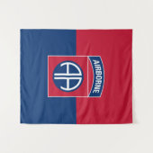 82e Veteraan, divisie Vlag militaire veteraan Wandkleed (Voorkant (horizontaal))