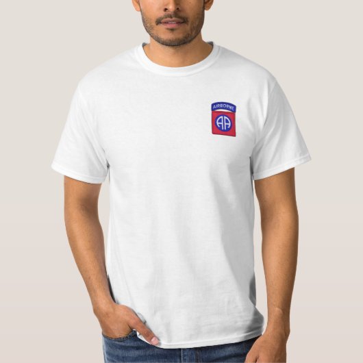 82e Veteranen van de Luchtdivisie T-shirt (Voorkant)