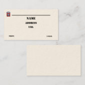 82e visitekaartje van de afdeling Luchtvaart (Voorkant / Achterkant)