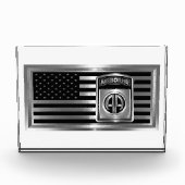 82e Vlag van staal in de luchtsector met pleister Fotoblokken (Voorkant)