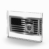 82e Vlag van staal in de luchtsector met pleister Fotoblokken (Rechts)