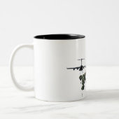 82e vliegende paratroopers tweekleurige koffiemok (Links)