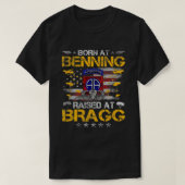 82e vliegerveteraan geboren op Ft Benning, verhoog T-shirt (Design voorkant)