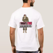 82e werving in de lucht voor oom Sam T-shirt (Achterkant)