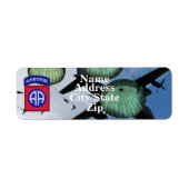 82nd ABN Airborne Division address label (Voorkant)